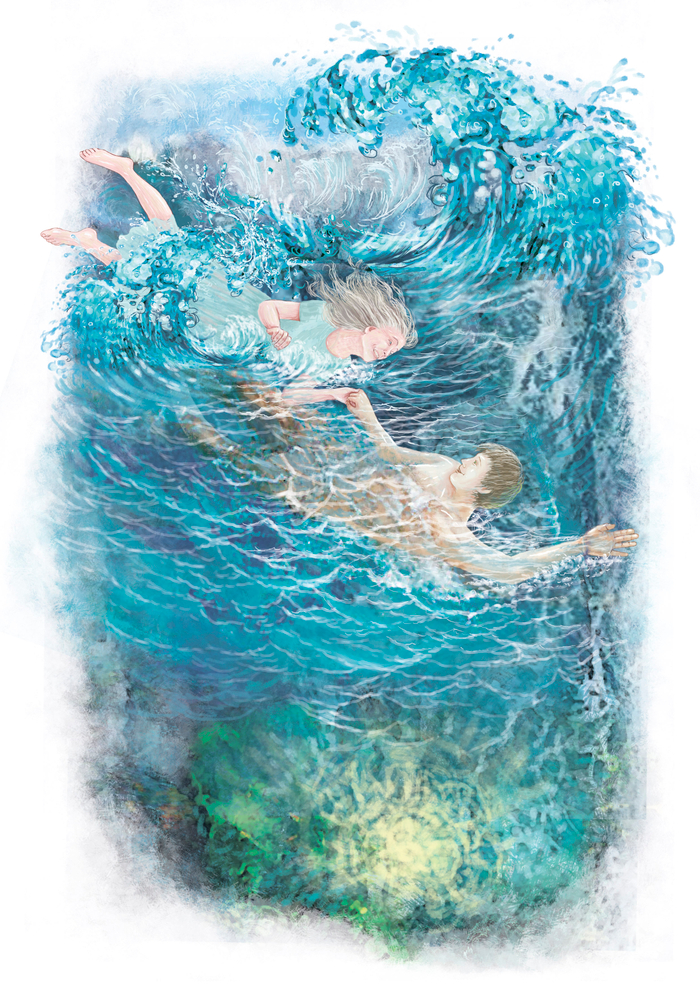 Ты пахнешь морем.