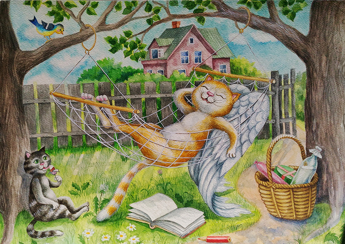 Летние приключения кошачьего ангела