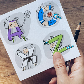 Спортивный алфавит для института Гете (Новосибирск)