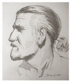 Настоящий полковник.Портрет друга.