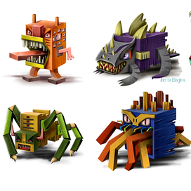 Концепт монстров для игры