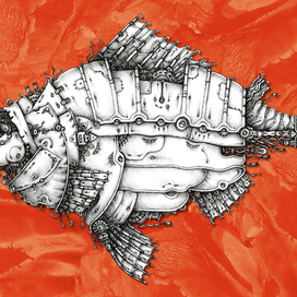 Механическая рыба. (Вариант 2)