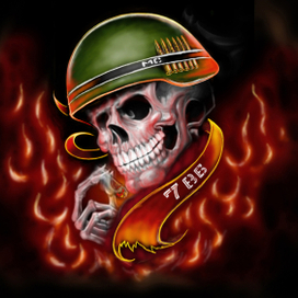 Тату эскиз Череп 2