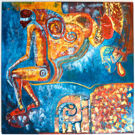 Человек, слушающий музыку