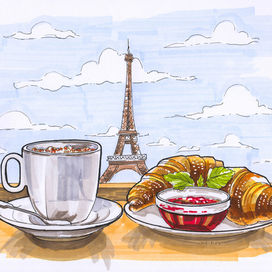 Завтрак во Франции