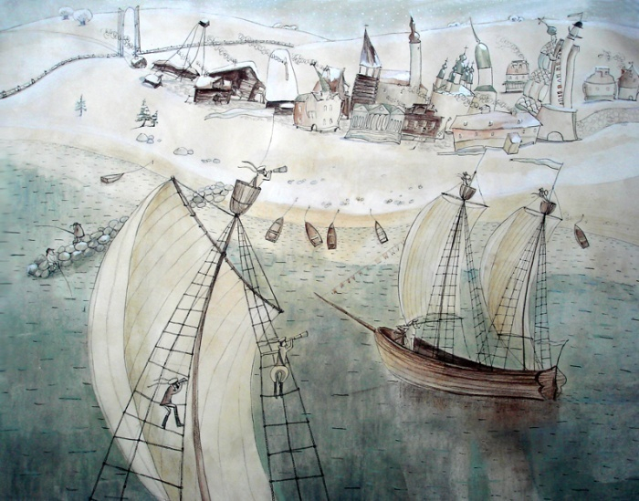 "Как Уйма в город на свадьбу пошла" Писахов.