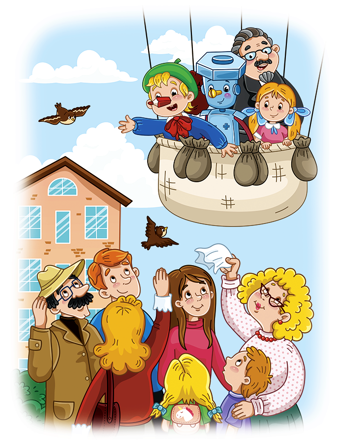 Иллюстрация к книге про Самоделкина и Карандаша