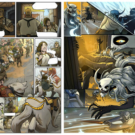 Страницы комикса