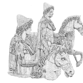 Roma monuments (dot drawing)