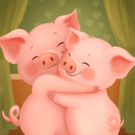 Влюбленные свинки