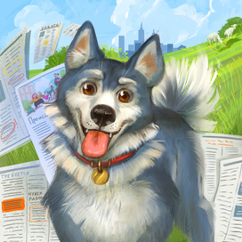 Обложка к книге "Пес капитон ищет работу"