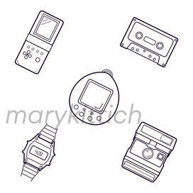 линейная ретро иконка вектор