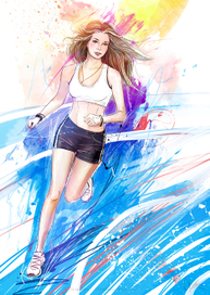 ПОРТРЕТ СПОРТСМЕНКИ (бег)