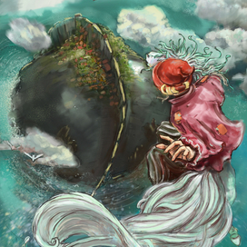 Иллюстрация к книге " Конек-горбунок"