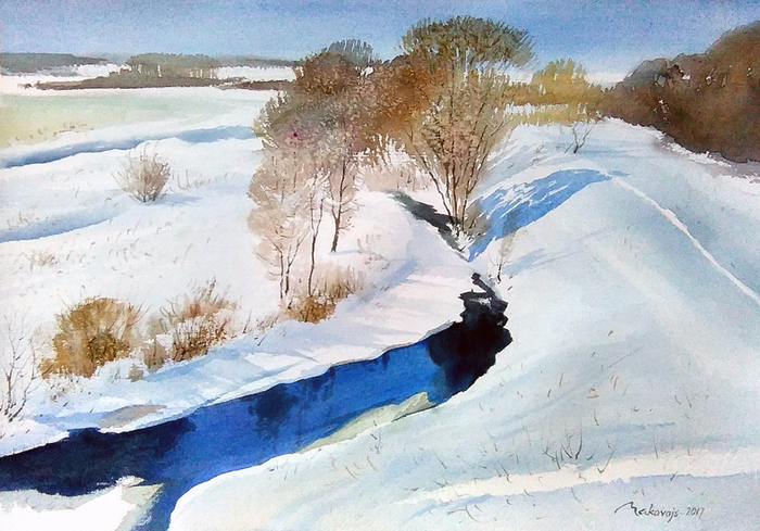 ,,Солнечный зимний день,,Тест бумаги