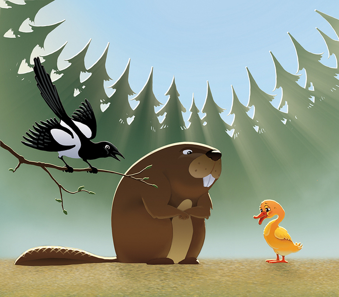 Сказка о заблудившеммся гусёнке