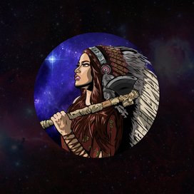 Девушка-индеец