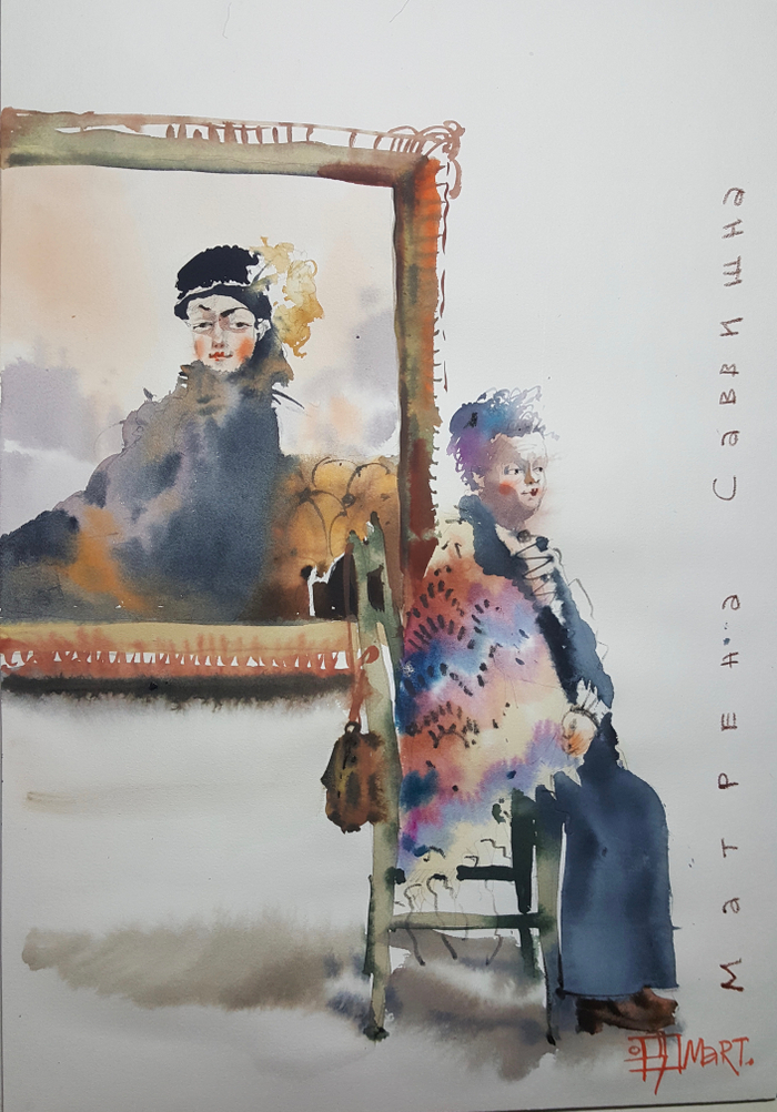 серия "музейные дамы"