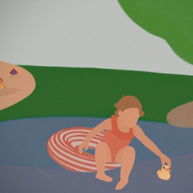 Малышка на реке