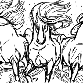 "Три белых коня, эх, три белых коня, Декабрь, Январь и Февраль!"