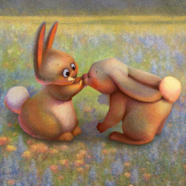 Влюбленные зайцы