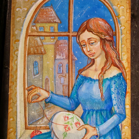 Вышивальщица