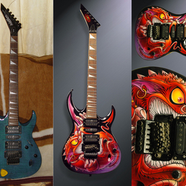 Аэрография на гитаре