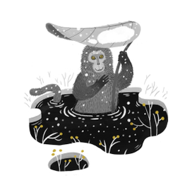 Снежная макака