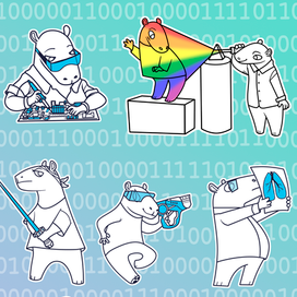 Стикерпак из серии с капибарами