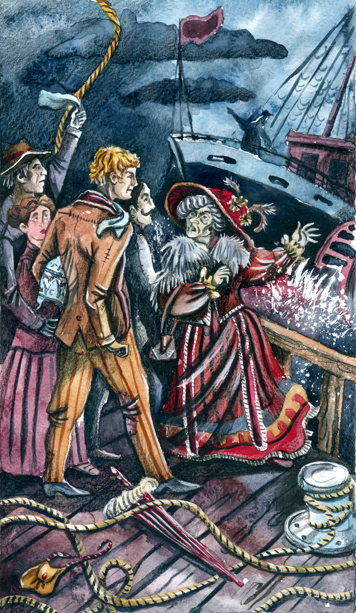 Иллюстрации к роману А. Беннета "Призрак", издатель ИП Мамонов В.В.