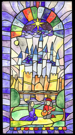 Город под звездой. Витраж
