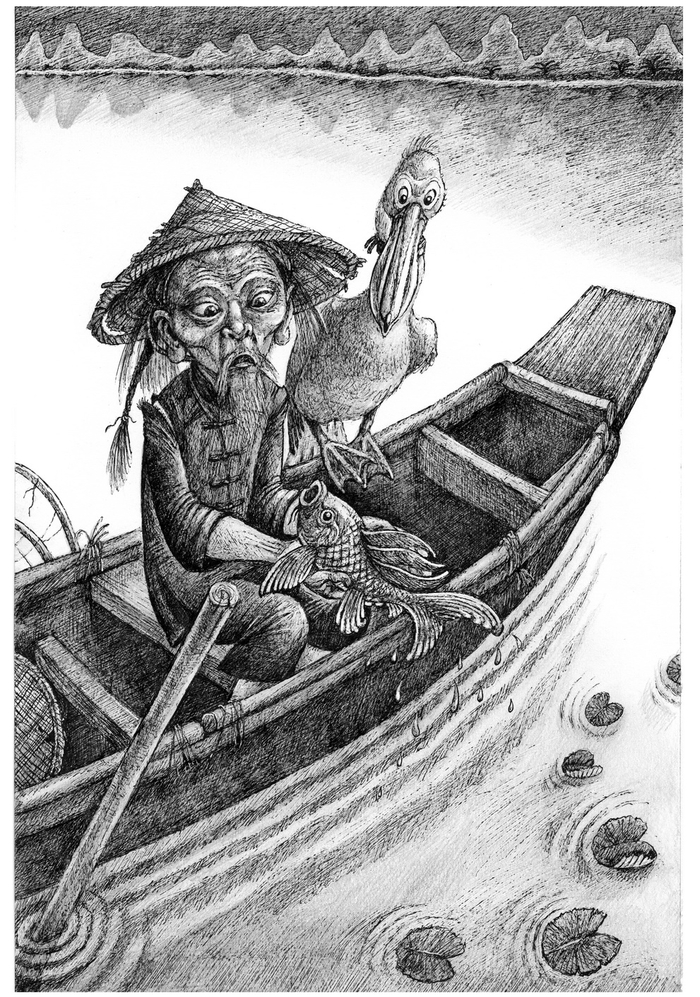 Иллюстрация к сказке (китайской)