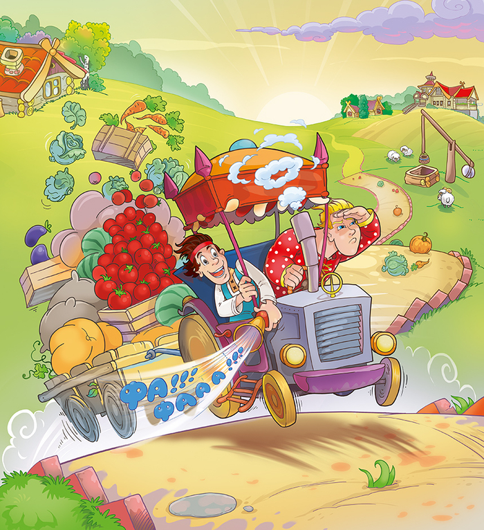 Иллюстрация для детского журнала