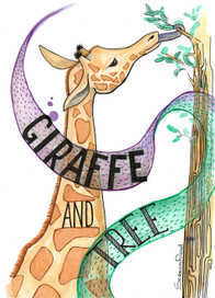 Жираф и дерево