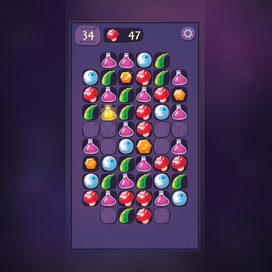 Игровой экран концепта "Любовное зелье"