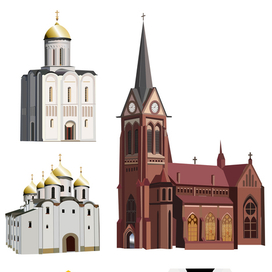 Иллюстрации для фишек к детской исторической игре