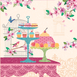 Птичка и сладости