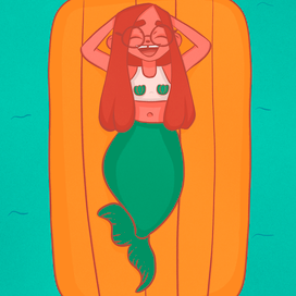 Русалочка на отдыхе