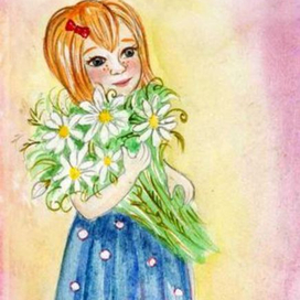 Открытка  к  8 марта