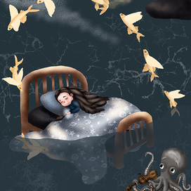 Иллюстрация для сборника сказок "Сказки из маминого сундучка"