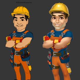 Концепт и чистовая отрисовка персонажа