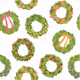 Бесшовный паттерн новогодний