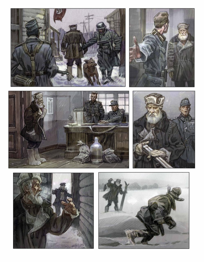 Комикс для декабрьского номера журнала "Военный"