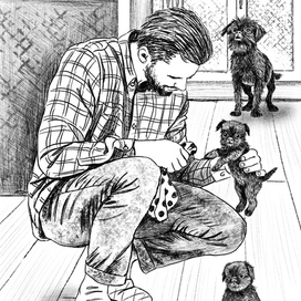 Иллюстрация к книге "Истории со счастливым хвостом"