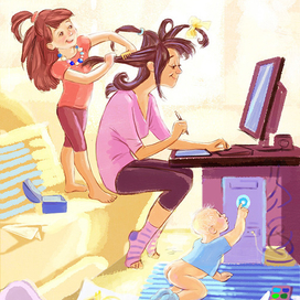 Мама иллюстратор