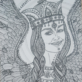 птица-дева Алконост