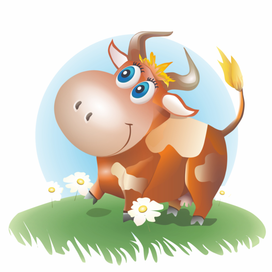 Векторная отрисовка коровки