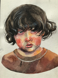 Акварельные прортретики 😡😡