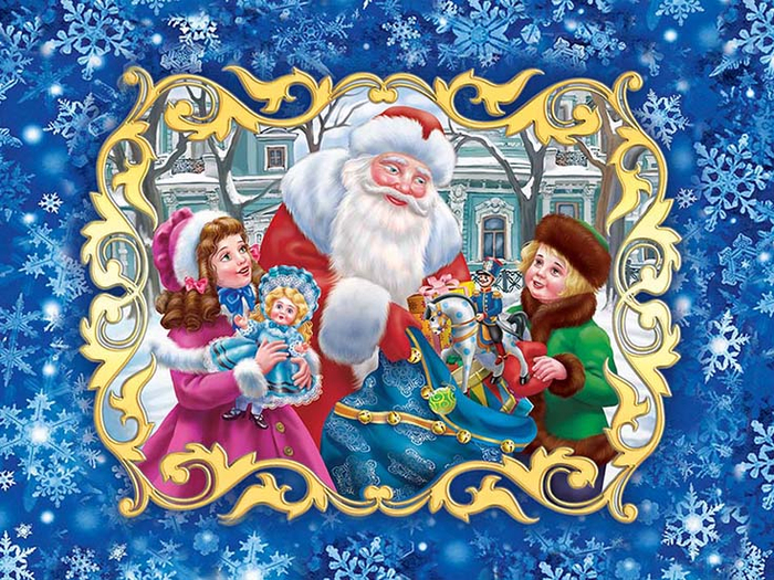 новогодняя коробочка 2 сторона