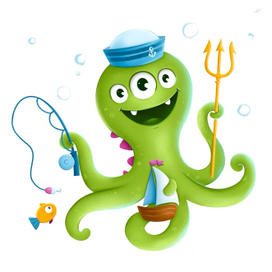 Осьминог - ребенок